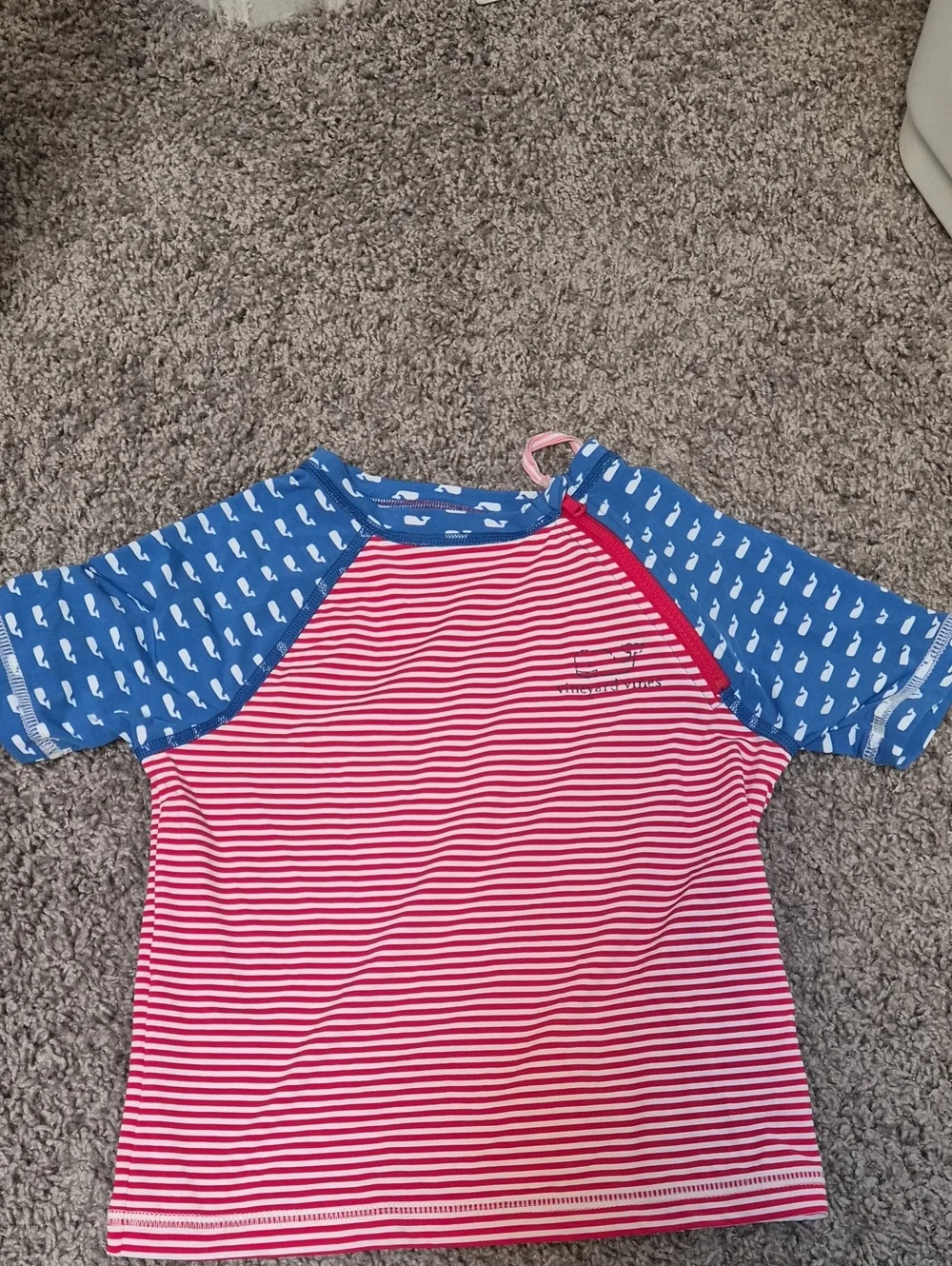 Vineyard Vines Kids Rashguard - Red, White & Blue Size 5-6